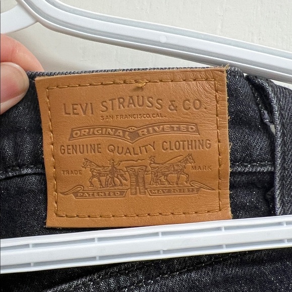 Levi’s Ribcage Straight Women’s Denim Jeans | Size 25 Black - Picture 5 of 6